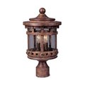 Maxim Lighting Maxim Lighting 3137CDSE Santa Barbara Cast 18.5" H 3-Light Outdoor Pole / Post Lantern - Sienna 3137CDSE